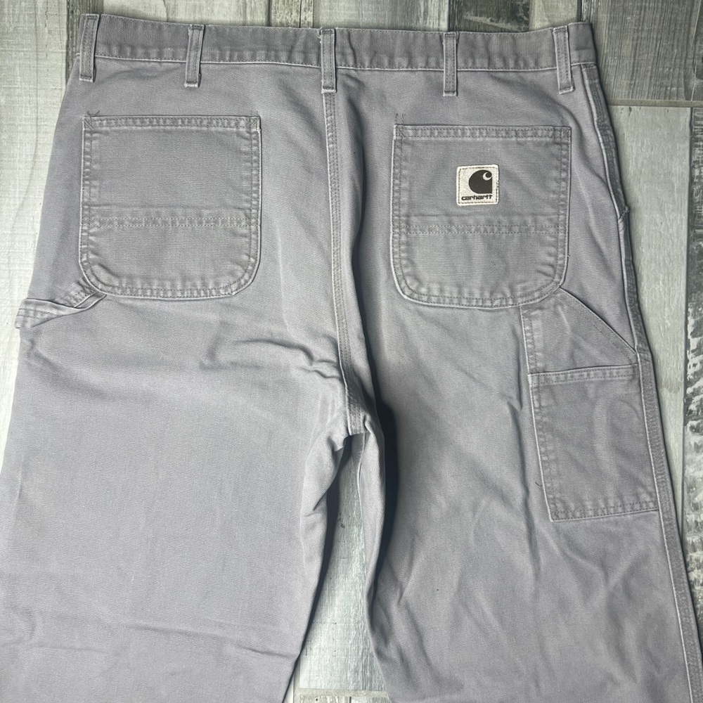 Carhartt B11 Carpenter 40x32 Cement Color Cotton Pants - Picture 2 of 11